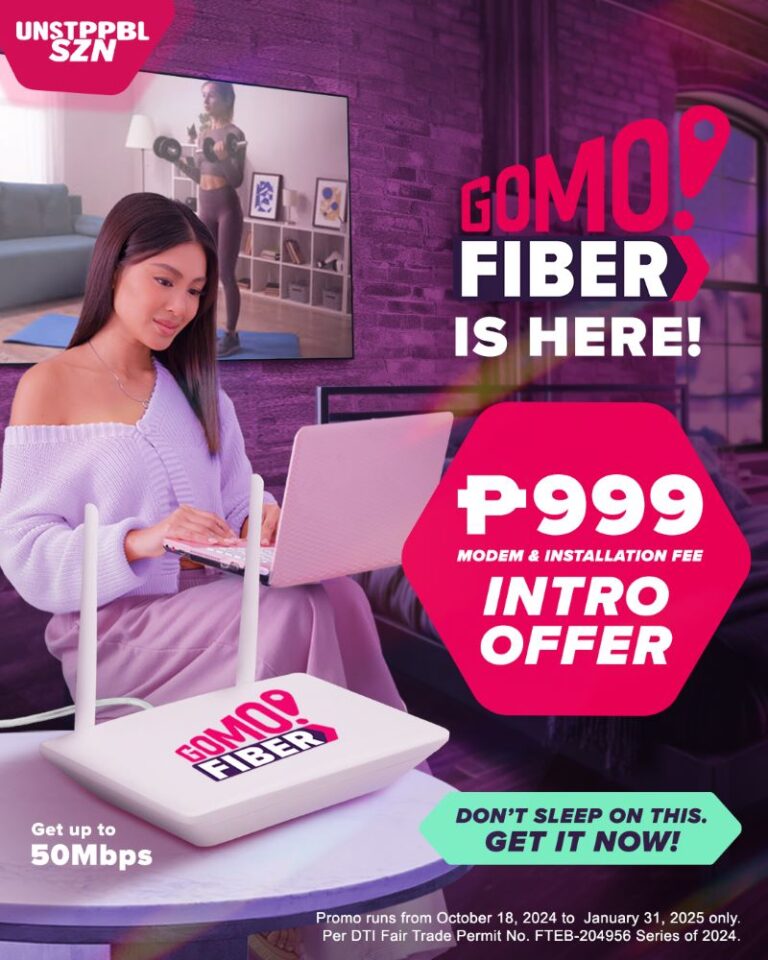 GOMO Fiber: a high-speed internet offer for next-level connectivity