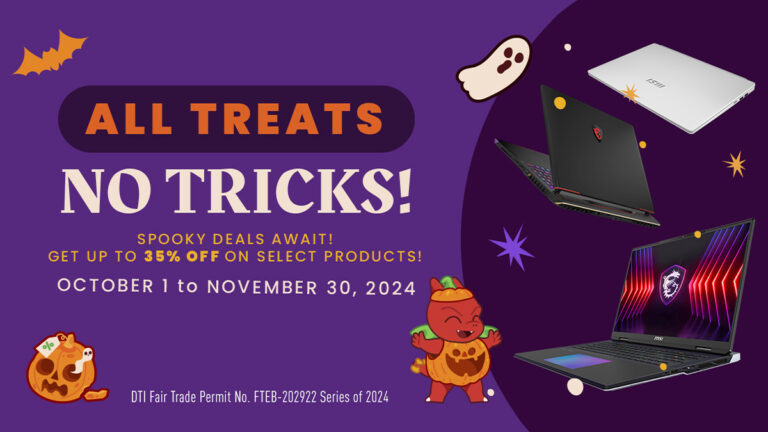 All Treats, No Treats: MSI offers pre-holiday tech promo