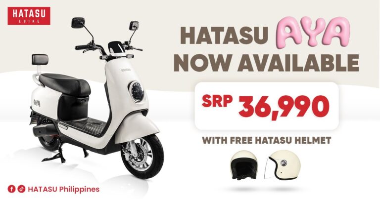 HATASU AYA now available starting at PHP36,990