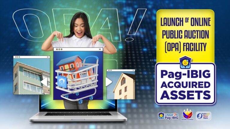 Pag-IBIG Fund launches Online Public Auction of properties for sale