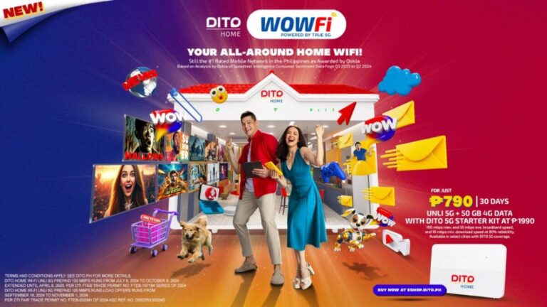 DITO HOME WOWFi: The True 5G experience every Filipino family deserves — fast, reliable, and unbeatable