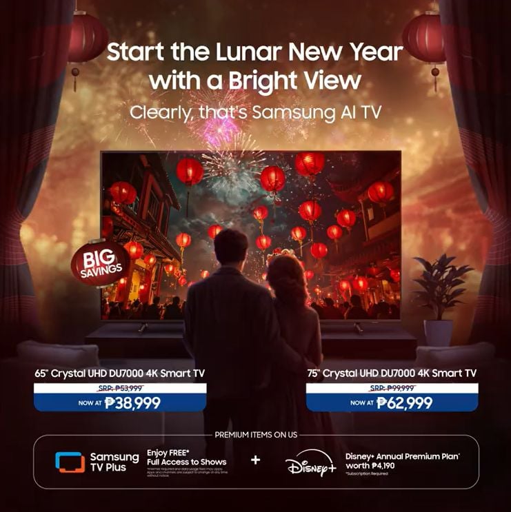 Usher in the 2025 Lunar New Year with Samsung’s Big TVs – a new era of viewing awaits!