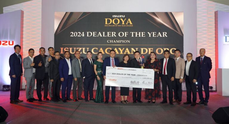 Top dealers recognized at the 2024 Isuzu Dealer of the Year Awards