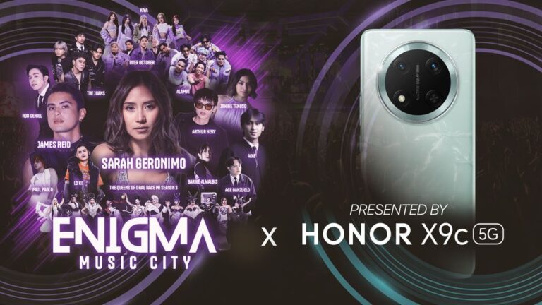 Sarah Geronimo and James Reid to highlight Enigma Music City powered by Honor X9c 5G
