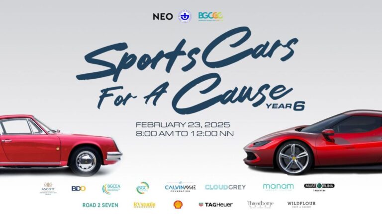 Over 200 sports cars take over BGC for Sports Cars for a Cause Year 6
