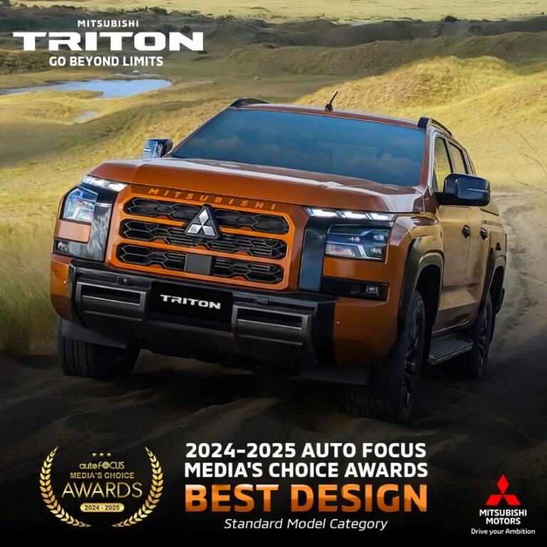Mitsubishi Triton hailed as Best Pick-Up Truck Design in 2024-2025 Auto Focus Media’s Choice Awards (AFMCA)