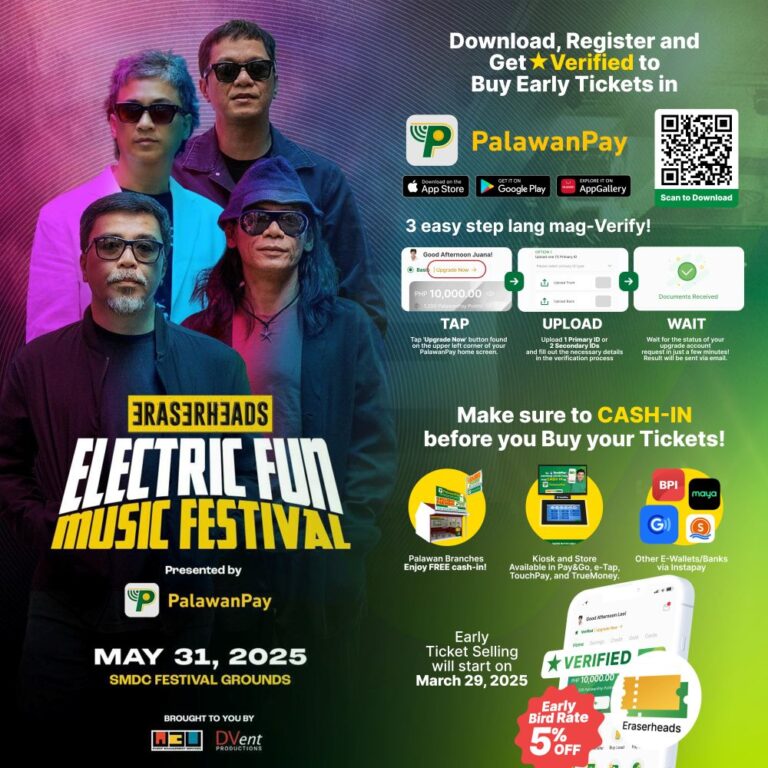 PalawanPay e-Wallet unlocks exclusive Eraserheads concert access and enhances fan experience