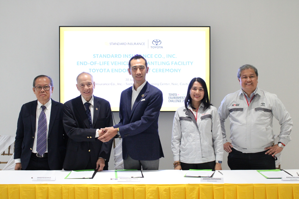 Toyota endorses end-of-life vehicle dismantling facility in Cavite