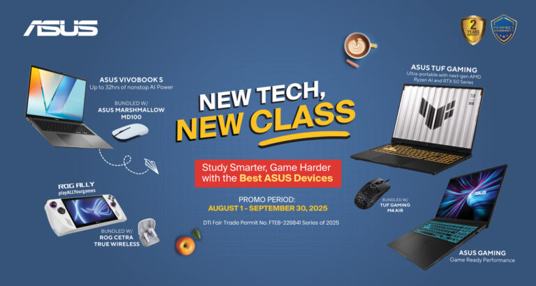 ASUS New Tech, New Class: Get the best deals with this special back-to-school promo 