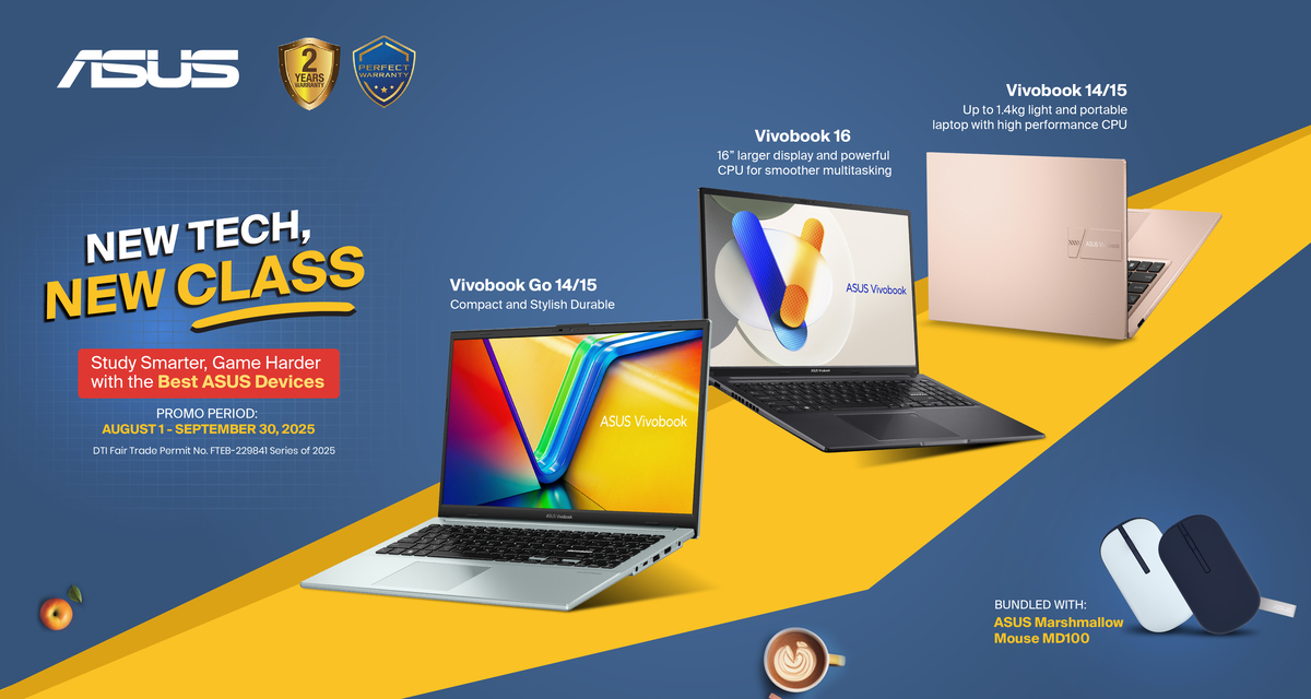 Get the best deals with this special back-to-school promo 3 PR Banners Vivobook Classic