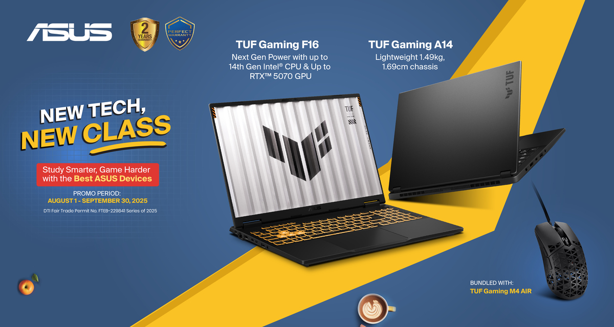 Get the best deals with this special back-to-school promo 5 PR Banners TUF Gamimg F16 A14