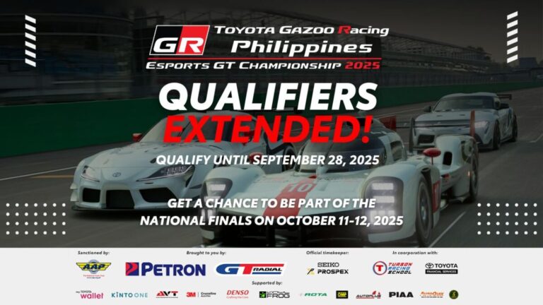 TGR Philippines eSports GT Championship 2025 qualifiers extended 