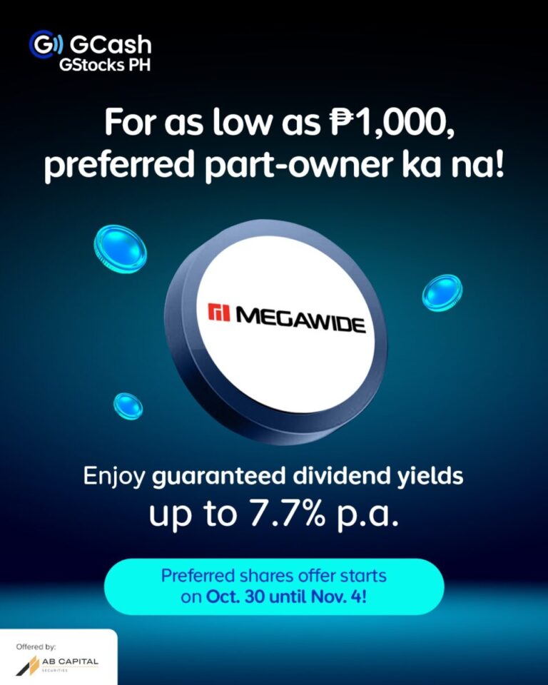GCash expands Filipinos’ access to investing with first follow-on offering on GStocks PH, starting with Megawide