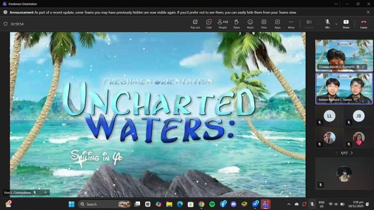 ‘Uncharted Waters: Sailing in Your Entrepreneurial Journey’ makes waves online as PUP Freshmen begin their voyage