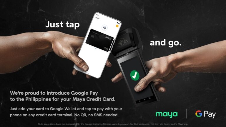 Just tap and go when you link your Maya credit card to Google Pay