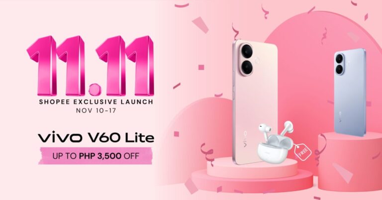 Get up to PHP3,500 off on vivo V60 Lite this 11.11