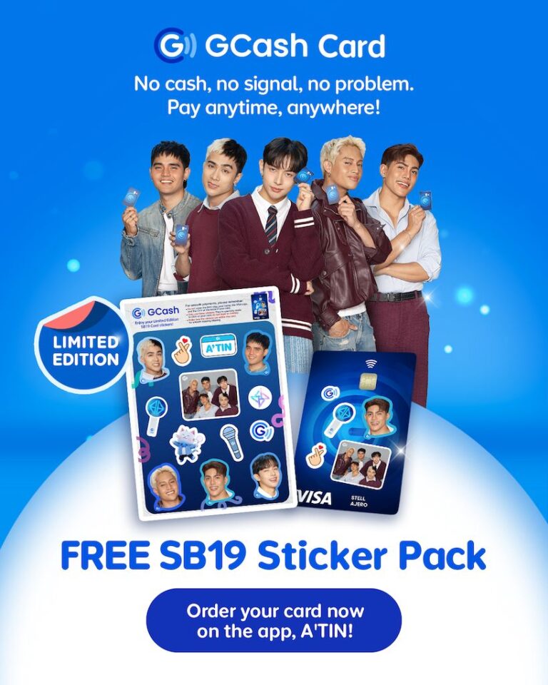 Let your GCash Card reflect your love for SB19 with limited-edition sticker bundle