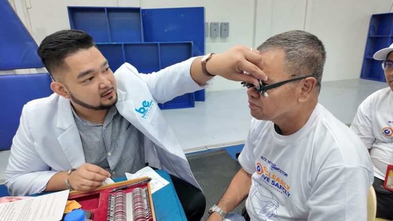 NLEX champions road safety with free eye care services for bus drivers