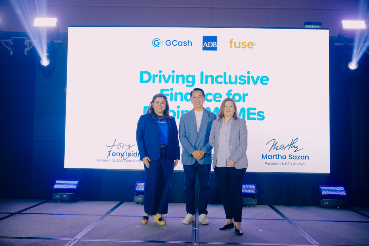 (L-R) Martha Sazon, President and CEO of Mynt, the parent company of GCash; Tony Isidro, President and CEO of Fuse Financing Inc.; and Christine Engstrom Director General for Sectors Department 3 in Finance of the Asian Development Bank. The Asian Development Bank and Fuse Financing Inc., the lending arm of GCash, have officially launched their partnership to expand loan access to micro, small, and medium enterprises (MSMEs) and women entrepreneurs, a move that is seen to accelerate financial inclusion and unlock growth for underserved sectors across the Philippines.