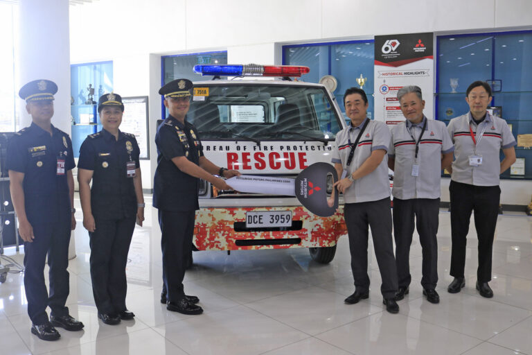 Mitsubishi Motors PH donates locally manufactured L300 unit to Bureau of Fire Protection to support emergency response