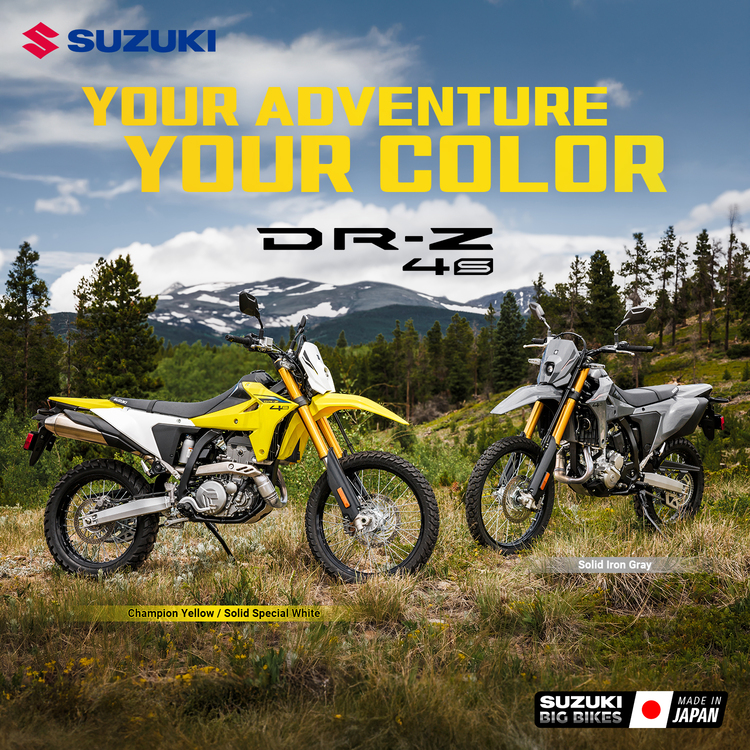 Explore new trails with the Suzuki DR-Z Series