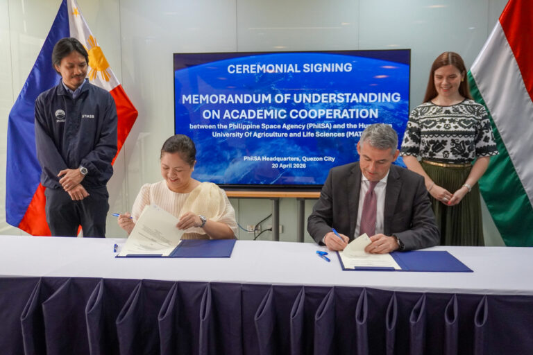 PhilSA, Hungarian University MATE forge partnership for agricultural research, education, and tech development