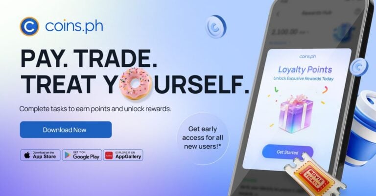 Coins.ph rewards program offers awesome perks from crypto to sweet treats