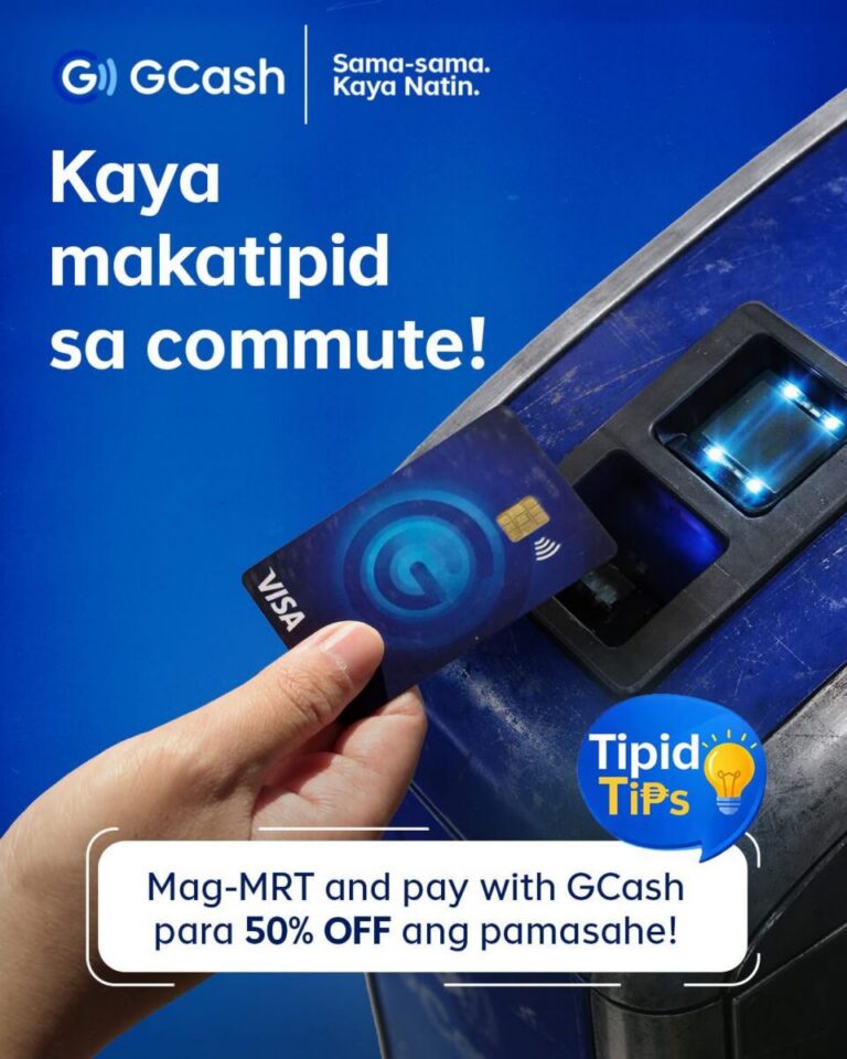 DOTr-mandated 50% discounted MRT-3 fares can be availed via GCash