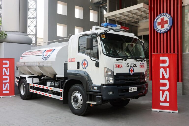 ACMobility and Isuzu donate water tanker to Philippine Red Cross