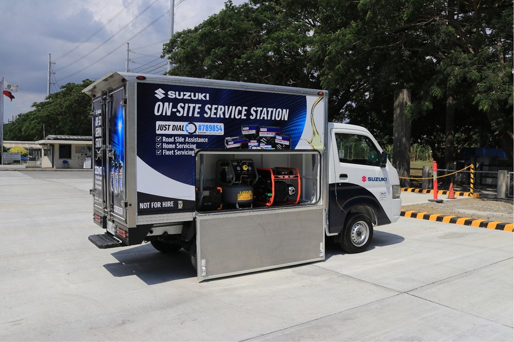 On-site service station
