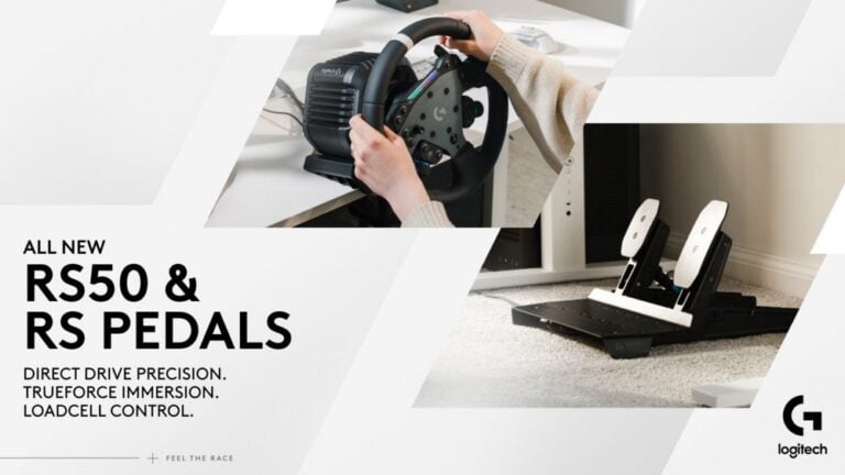 Logitech G RS50 and RS Pedals for breakthrough racing
