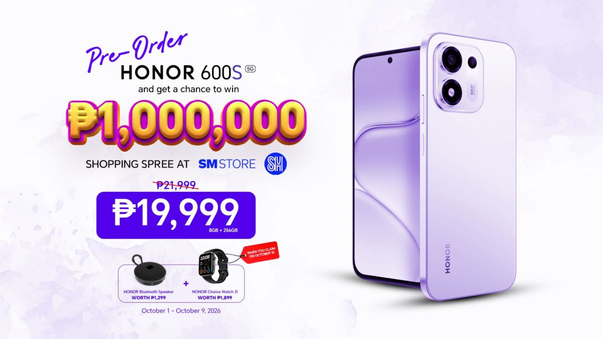 HONOR 600S LAUNCHES IN PH WITH 8,100MAH BATTERY AND AI FEATURES
