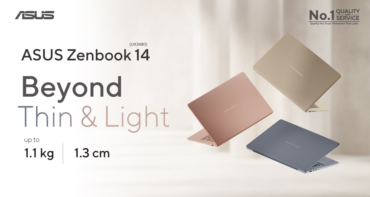 ASUS ZENBOOK 14 UX3480 ARRIVES IN PH WITH THREE PROCESSOR OPTIONS