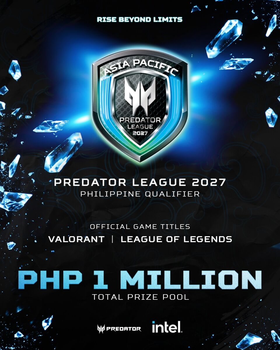 ACER OPENS PHP1-M PREDATOR LEAGUE 2027 QUALIFIERS